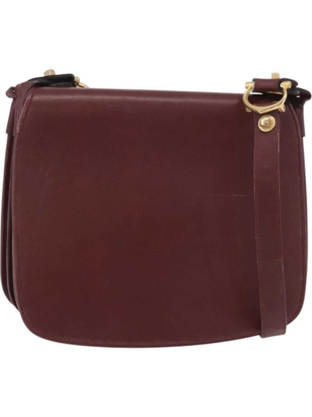 CARTIER Must Line Shoulder Bag Bordeaux Gold
